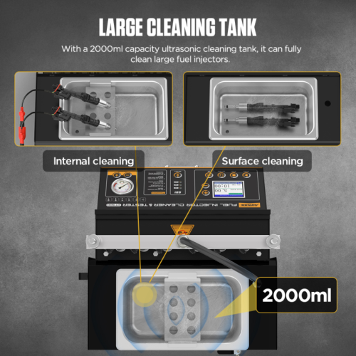 AUTOOL CT500 - Βιομηχανικό πλυντήριο και δοκιμαστικό μπεκ GDI/EFI/FSI