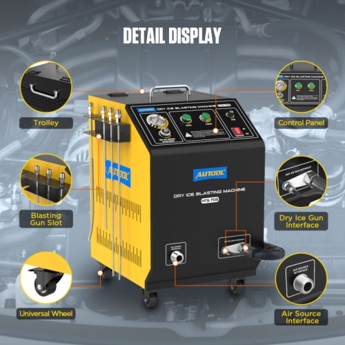 AUTOOL HTS705 Μηχανή αμμοβολής ξηρού πάγου