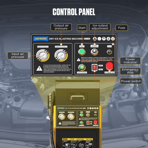 AUTOOL HTS709 Μηχανή αμμοβολής ξηρού πάγου