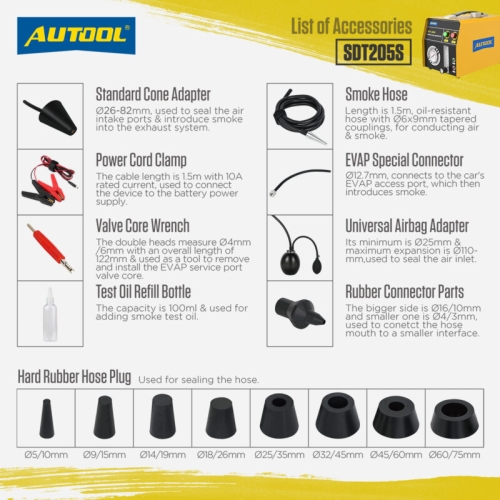 Ανιχνευτής καπνού AUTOOL SDT205S