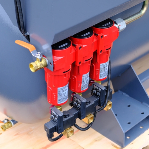 Κοχλιωτός συμπιεστής 3 σε 1 11 kW | 1500 l/min | Δεξαμενή 500 l και αφυγραντήρας