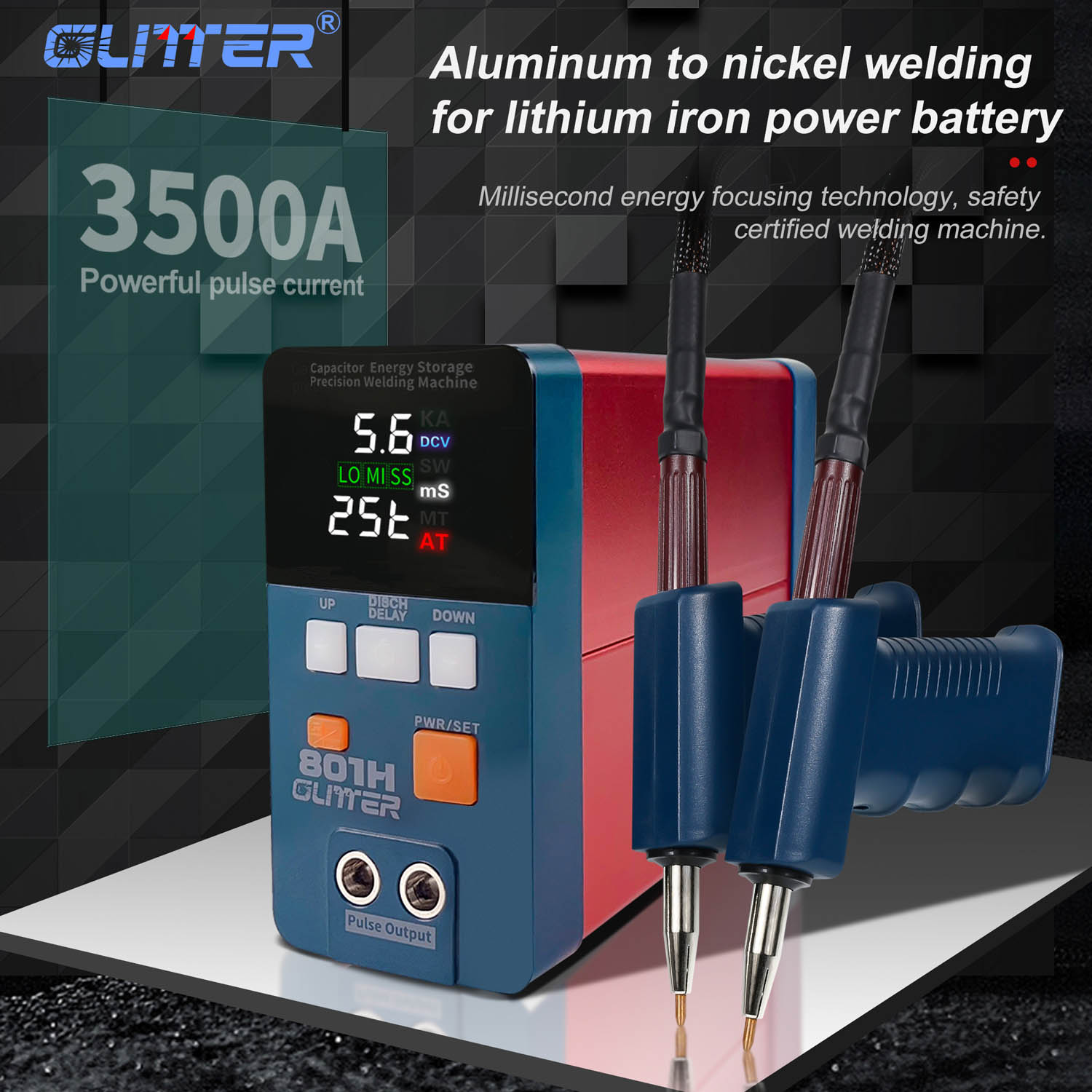 GLITTER 801H Punktschweißgerät - Bedienfeld