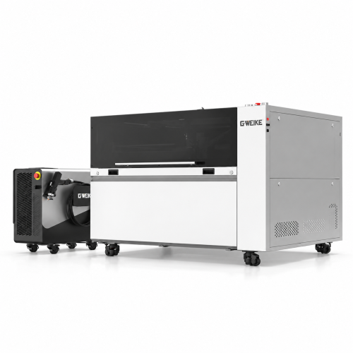 GWEIKE M3 PRO — ολόκληρο το μηχάνημα και η πηγή FIBER σε λευκό φόντο